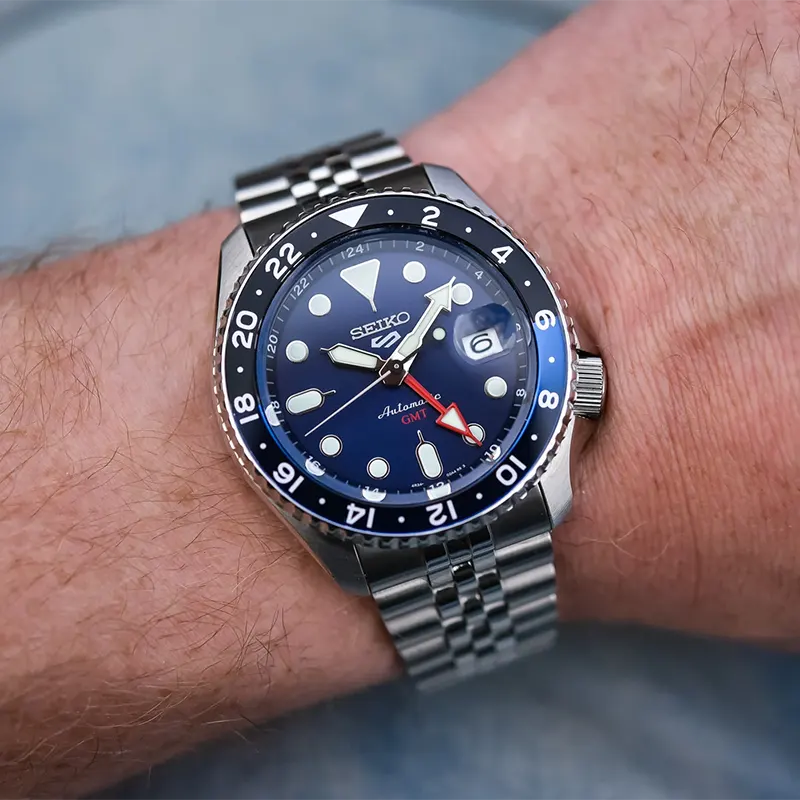 Seiko 5 Sports GMT Blueberry Dial Men’s Watch | SSK003K1